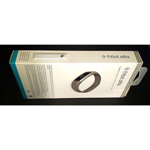 Fitbit Large Grey Alta Genuine Leather Band Replacement Accessory New in Box! - Picture 3 of 5